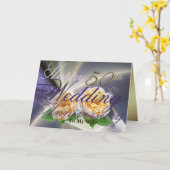 Joyeux 50e anniversaire de Mariage à ma carte de f (Fleur jaune)