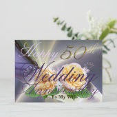 Joyeux 50e anniversaire de Mariage à ma carte de f (Debout devant)