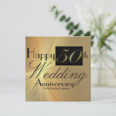 Joyeux 50e anniversaire de Mariage à ma carte de m (Debout devant)