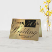 Joyeux 50e anniversaire de Mariage à ma carte de m (Fleur jaune)