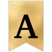 Joyeux 50e anniversaire Photo Gold Bunting drapeau (Troisième drapeau)