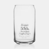 Joyeux 50ème anniversaire de Mariage Typographie n (Verso)