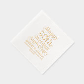 Joyeux 50ème anniversaire de Mariage typographie r (Droite)