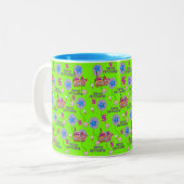 Joyeux 5 Anniversaire Mug Ballons #5 Vert (Devant gauche)