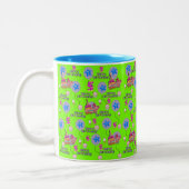 Joyeux 5 Anniversaire Mug Ballons #5 Vert (Gauche)