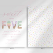 Joyeux 5 ans Invitation à une fête de glace