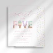 Joyeux 5 ans Invitation à une fête de glace