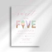 Joyeux 5 ans Invitation à une fête de glace