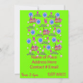 Joyeux 5e anniversaire Invitation Anniversaire #5  (Dos)