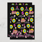 Joyeux 5e anniversaire Invitation Anniversaire #5 (Devant / Derrière)