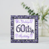Joyeux 60e anniversaire Invitation PERSONNALISÉE (Debout devant)