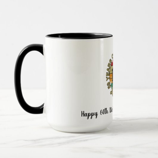 Joyeux 60e anniversaire Mug (Gauche)