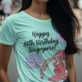 Joyeux 60ème anniversaire T-shirt Singapour