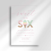 Joyeux 6 ans Fête de glace Invitation
