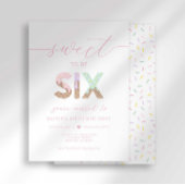 Joyeux 6 ans Fête de glace Invitation