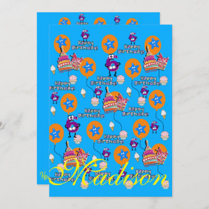 Joyeux 6e anniversaire Invitation Anniversaire #6