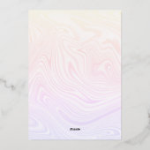 Joyeux 70e anniversaire avec Gold Foil Carte de va (Verso)