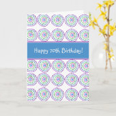 Joyeux 70e anniversaire ! Carte (Fleur jaune)