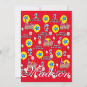 Joyeux 7e anniversaire Invitation Anniversaire #7  (Devant)