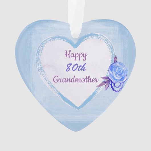 Joyeux 80e anniversaire grand-mère (dos)