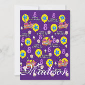 Joyeux 8e anniversaire Invitation Anniversaire #8  (Devant)