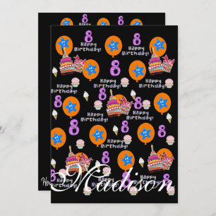 Joyeux 8e anniversaire Invitation Anniversaire #8 