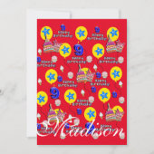 Joyeux 9e anniversaire Invitation Anniversaire #9 (Devant)