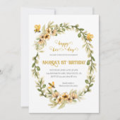 Joyeux Abeille-jour Invitation Anniversaire (Devant)