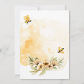 Joyeux Abeille-jour Invitation Anniversaire (Dos)