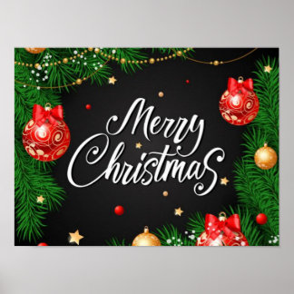 Joyeux affiche de Noël