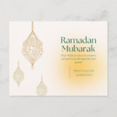 Joyeux Aïd Moubarak - Carte de billet d'écriture a (Devant)