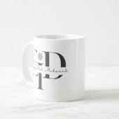 Joyeux Aïd Moubarak Mug de monogramme islamique (Devant gauche)