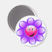 Joyeux aimant à fleur de visage (Recto/Verso)