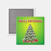 Joyeux Aimant Arbre de Noël (Recto/Verso)