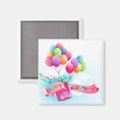 Joyeux aimant d'anniversaire (Recto/Verso)