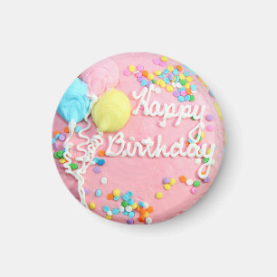 Joyeux Aimant de gâteau d'anniversaire