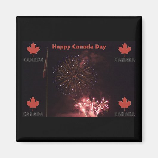 Joyeux aimant de la fête du Canada (Devant)