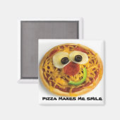 Joyeux aimant de pizza faciale (Recto/Verso)