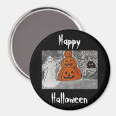Joyeux aimant d'Halloween (Recto/Verso)