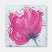 Joyeux Aimant Fleur Rose (Devant)