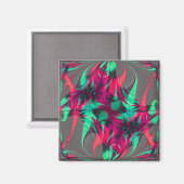 Joyeux aimant fractal rouge (Recto/Verso)
