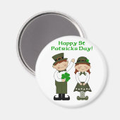 Joyeux aimant Saint Patrick's Day (Recto/Verso)
