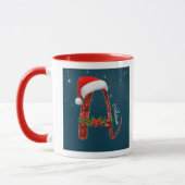 Joyeux alphabet de Noël _A_ Mug (Gauche)