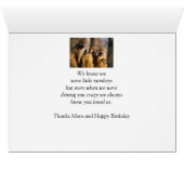 Joyeux Amour d'anniversaire de vos singes Fun Anim (Intérieur Horizontal (Bas))