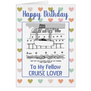 Joyeux Amoureux des croisières d'anniversaire