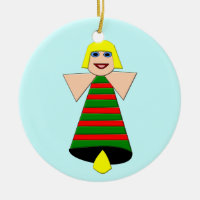 Joyeux Ange de Noël Ornement d'arbre personnalisé