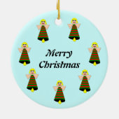 Joyeux Ange de Noël Ornement d'arbre personnalisé (Dos)