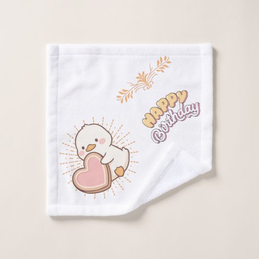 Joyeux anniversaire (Gant de toilette)