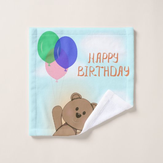 Joyeux anniversaire (Gant de toilette)