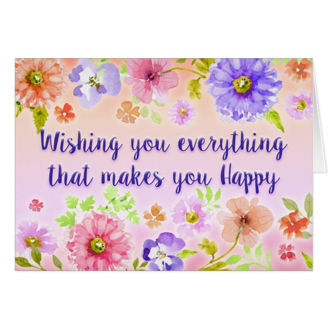 Joyeux anniversaire (Devant horizontal)